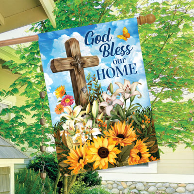 «God Bless Our Home Home» - drapeau