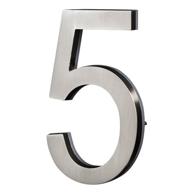 LED Backlit Illuminated Floating 5'' House Number
