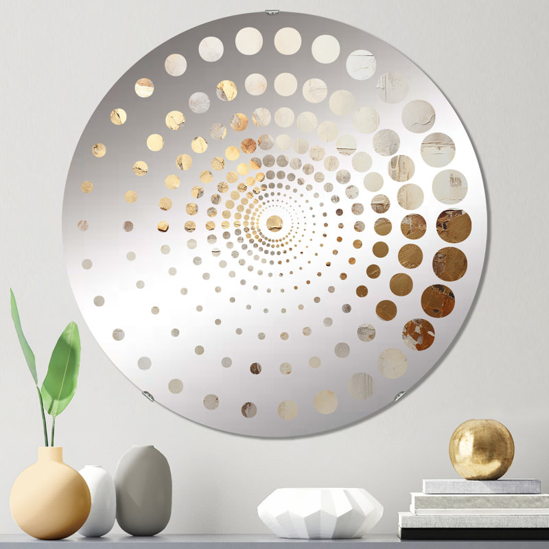 Orman - Miroir mural spiralé, 23,6 po x 23,6 po
