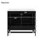 Meuble-lavabo 72 po avec lavabo en céramique, portes à fermeture en douceur, tablettes de rangement doubles et tiroir divisé - Armoire de salle de bain moderne avec beaucoup de rangement-115898828