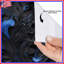 Rideaux de douche Intricate Blue Black Swirls-50982964