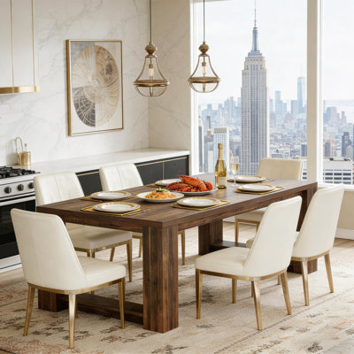 Elegant Kitchen Table,Extra-LongDining Table,Chic 2-person Desk,Conference Table