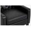 Fauteuil d'appoint en similicuir noir
