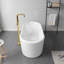 Baignoire de trempage autoportante en acrylique 59 "x 27,6" Caserta