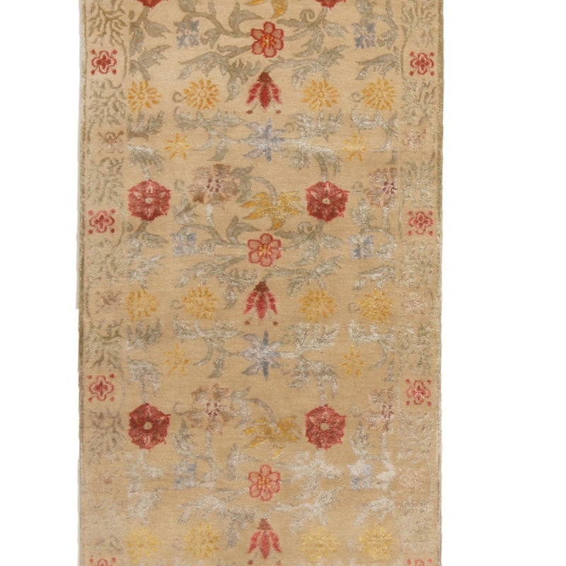 One-of-a-Kind 2'9" X 13'10" Hand Knotted Area Rug