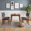Ensemble de salle à manger moderne 5 pièces avec table de ferme et 4 chaises rembourrées pour la salle à manger-771993075