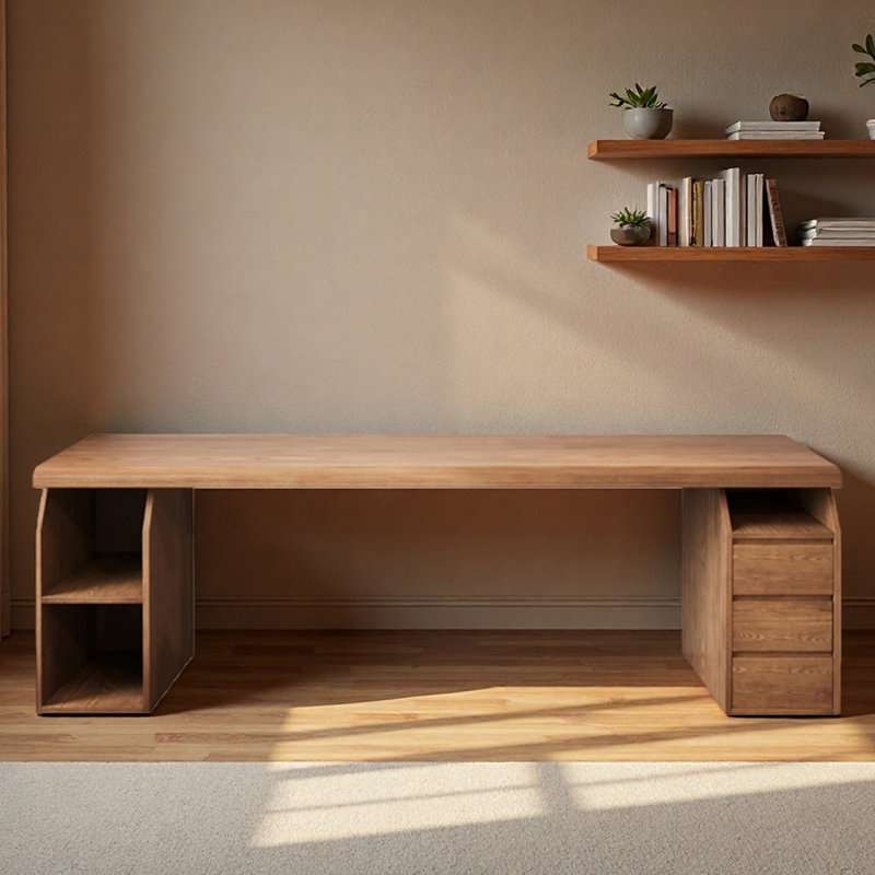 Tiroirs de rangement en pin massif, H 29,53 po x l 86,61 po x P 23,62 po
