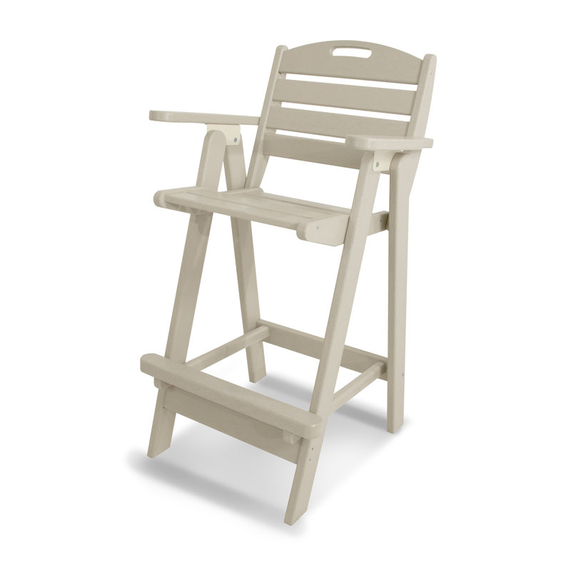 POLYWOOD Nautical Bar Chair, Sand