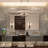 40x30inch Silver Rectangular Wall-mounted Beveled Bathroom Mirror,Square Metal Frame  Mirrors