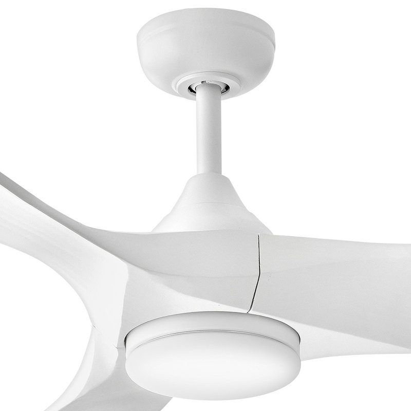 SWELL FLUSH ILLUMINATED 56" Integrated LED Smart Fan with HIRO Remote, White