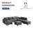 Linen Modular Sectional Sofa L Shaped Extra Deep Seats Couch  with Storage Ottomans-1608029887