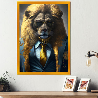 «Lion Gangster in NYC», impression sur toile