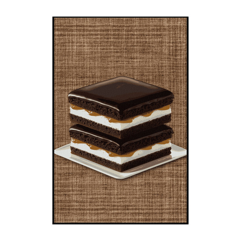 Tapis lavable Sachertorte Desserts, Tapis de couloir 2 pi x 5 pi