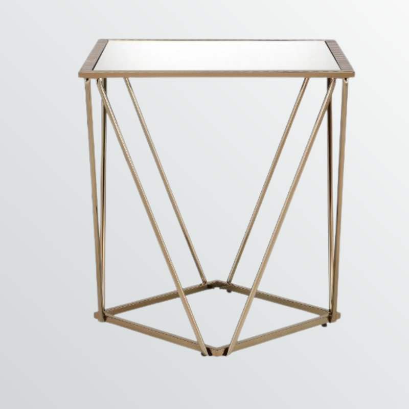 Table de bout à miroir Elegant Ash