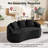 65" Boneless Curved Loveseat Sofa, Modern 2-Seater Cloud Couch with 3 Throw Pillows, Deep Seat Chenille Fabric, No Assembly Required-1352908172-1352908169