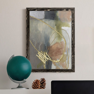 Burnish Loops II - Peinture sur toile encadrée