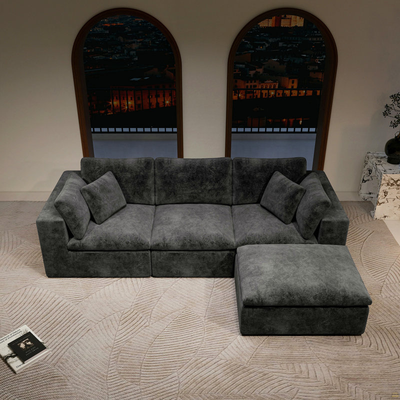 108.3*68.9"Modular Sectional Sofa Seat,Upholstered Compressed Couch