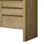 Buffet 60 po 3 portes moderne avec 3 tiroirs, panneau de fibres à densité moyenne plaqué frêne, tablette semi-ouverte et grande armoire de rangement pour le salon, le couloir ou la salle à manger-2009483086