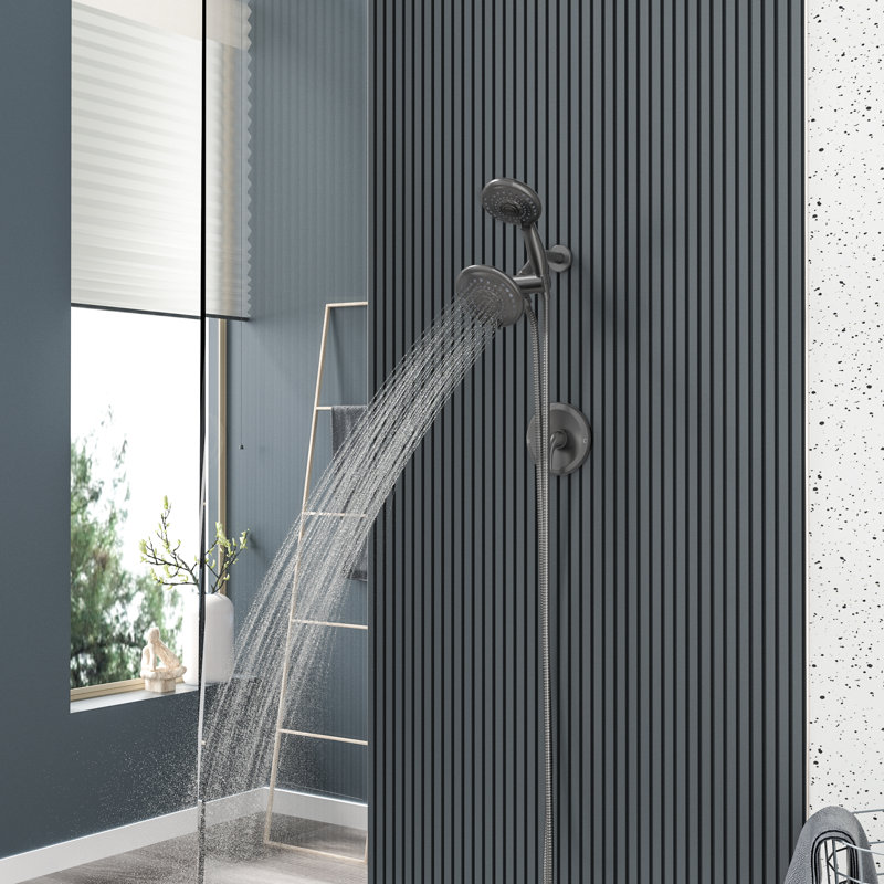 Shower Faucets & Systems Pressure-Balanced Complete Shower System with Rough in-Valve, Matte Black