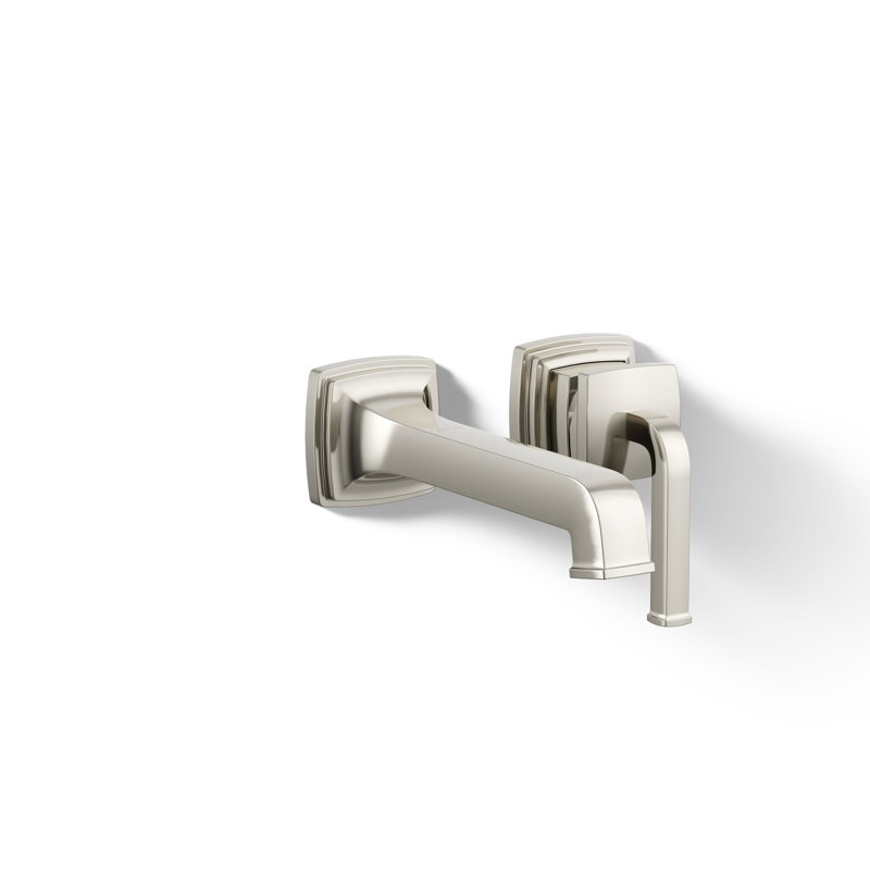 Riff Wall-Mount Single-Handle Bathroom Sink Faucet, Vibrant Polished Nickel