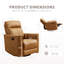 Siège de cinéma inclinable 31,5 po-1426392571