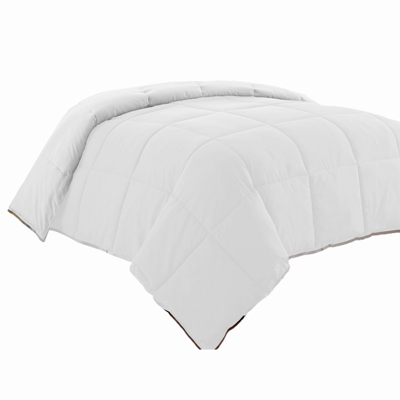 Microfiber Reversible Comforter, King Comforter, Ivory/Beige