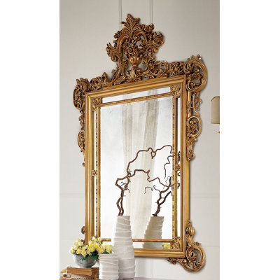 Ornate Traditional Beveled Accent Mirror