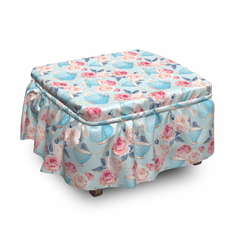 Box Cushion Ottoman Slipcover