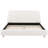Arden Contemporary Upholstered Platform Bed With Cotton-Linen Blend Fabric And Wood Frame-163138314