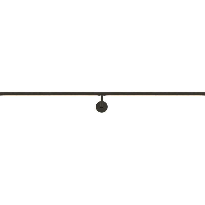 Plural Faceted Picture Light, Bronze, 0.7" H x 30" W x 8.9" D, 20.8