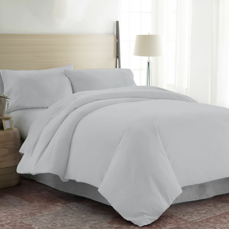 TENCEL [EU ONLY] Duvet Cover Set with Pillow Shams, Grey