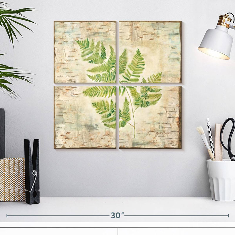Harnek Birch Bark Ferns II, H 18 po x l 18 po