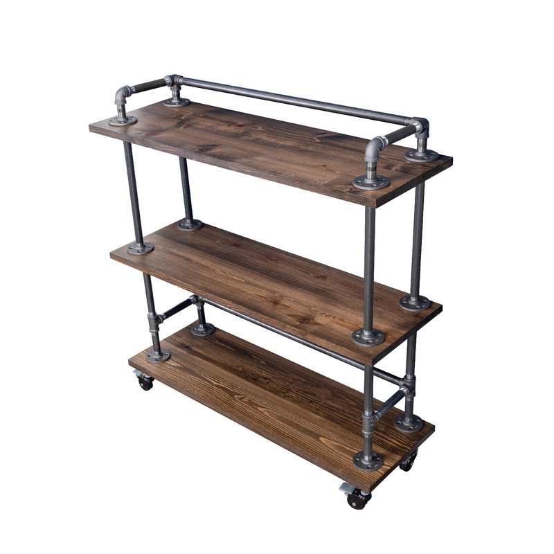 Arielly Steel / Iron Bar Cart, Brown