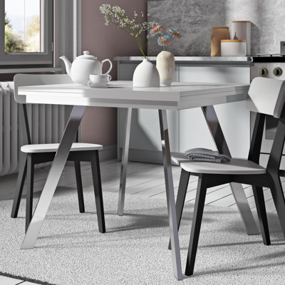 Tullia Extendable Metal Base Dining Table
