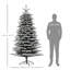 Arbre de Noël artificiel pin 6,5 pi avec 400 lumières DEL et 990 branches pour la magie des Fêtes