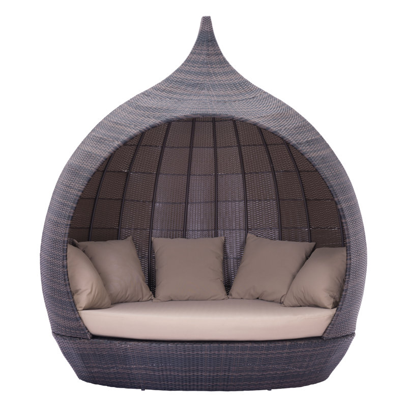Outdoor 3 - Seat Patio Daybed, Brown