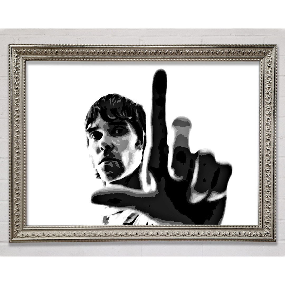 Ian Brown Look B N W - Einzelne Bilderrahmen Kunstdrucke