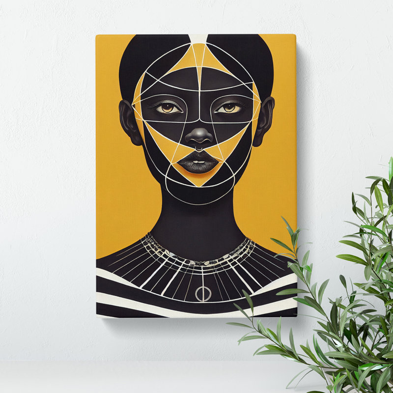 Striking Woman No.4 Abstract - Wrapped Canvas, 50cm H x 35cm W x 3cm D