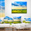 Coussin décoratif imprimé campagne colorée - campagne Toscane