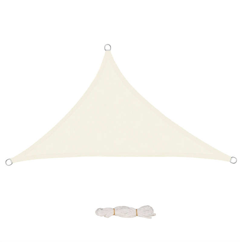 Dupuyer Triangular Shade Sail, Cream, 300cm W x 300cm D