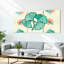 Feuille de ginkgo et art floral sur toile, ensemble botanique rétro (ensemble de 3)-1340218081