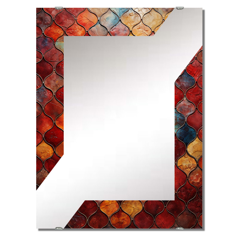 Damarkus - Abstract Tile Decorative Wall Mirror MIR136401, 40" x 30"
