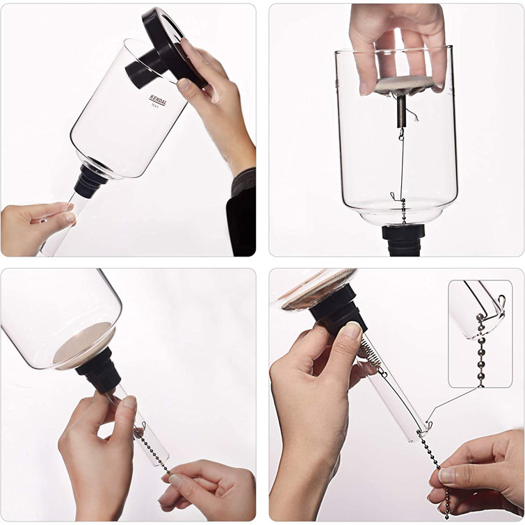 5-Cup Unique Syphon Coffee Maker Tabletop Glass Vacuum Siphon