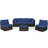5 - Person Patio Conversation Set with Cushions-401362952
