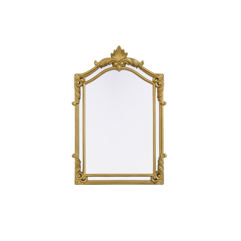 Madeline Traditional Mirror in Gold Leaf, 36" x 28.5"