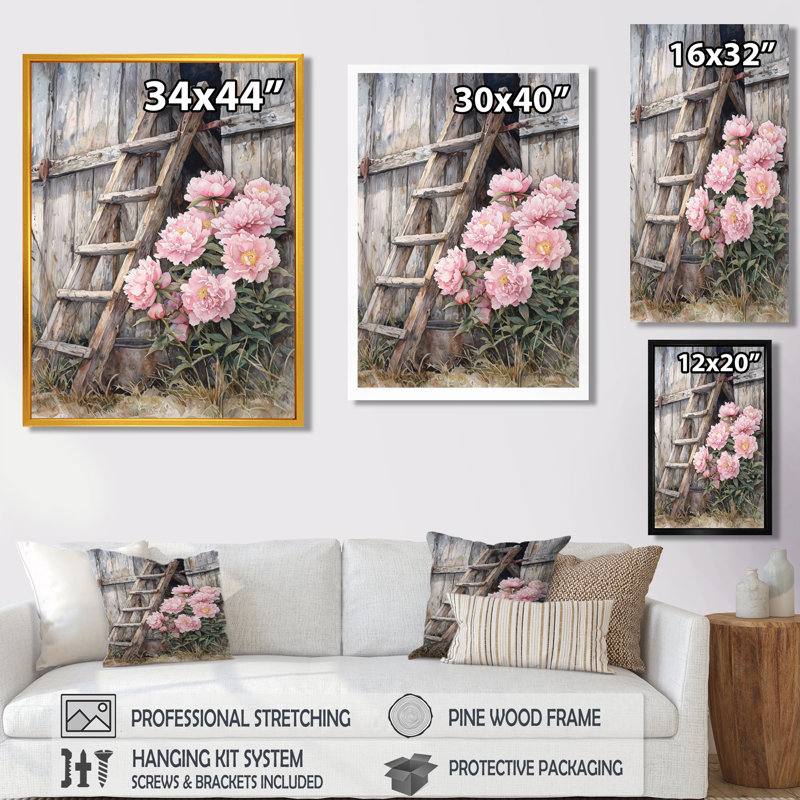 Dupera - impressions murales florales, Ne s'applique pas, H 40 po x l 30 po, Toile tendue