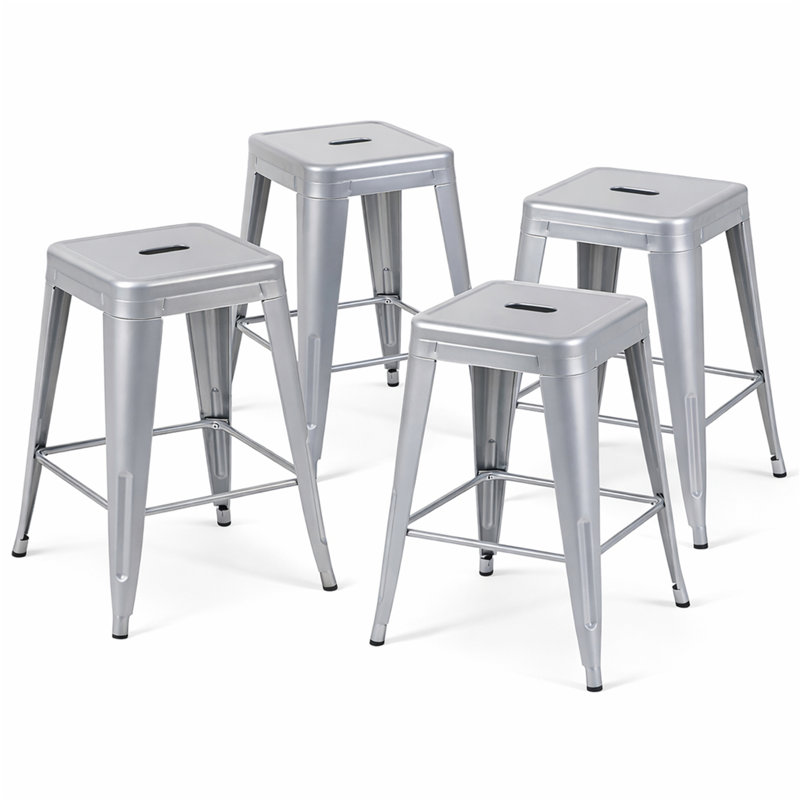 Tabouret à hauteur de comptoir 24 po, Gris clair, Tabouret de comptoir (siège d'une hauteur de 24 p