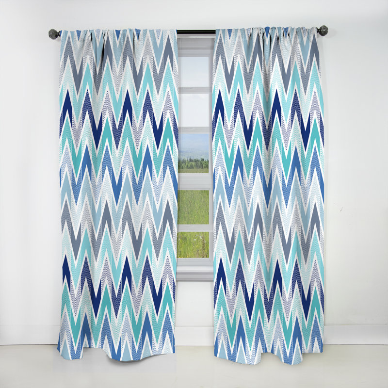 Rideau en lin / polyester, L 52 po x L 108 po
