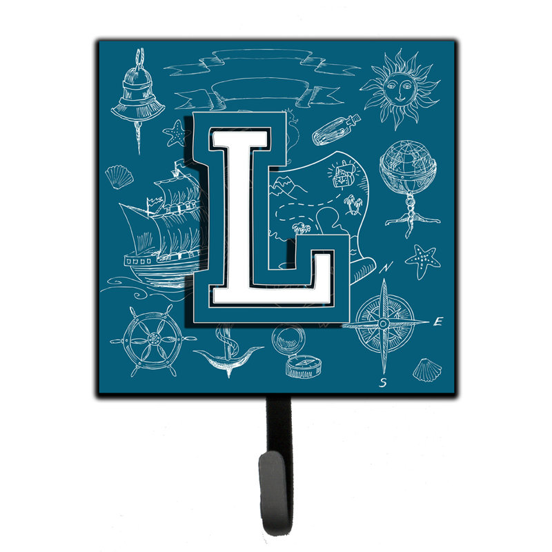 Porte-laisse et crochet mural sea doodles, L