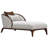 Houston Bouclé Chaise Lounger - Pebble/Walnut